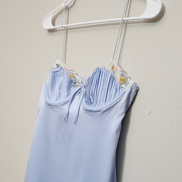 New!For Love And Lemons Paloma Satin Slip Dress - Picture 11 of 16